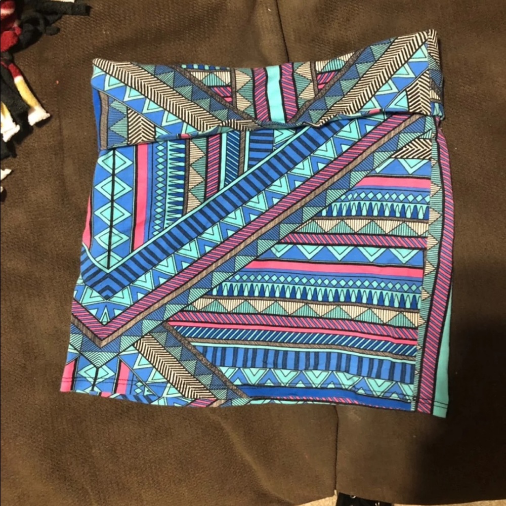 Abstract bodycon skirt